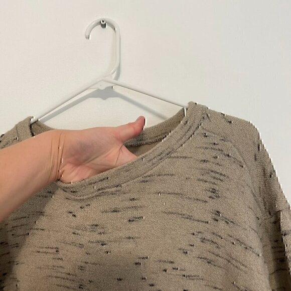 THADDEUS BONOBOS Mens Terry Beach Tee Tan ? Space Dye Short Sleeve Sweatshirt M - Picture 6 of 14